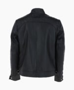 Men's Leather Biker Jacket Black Charlotte