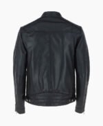 Men's Leather Biker Jacket Black Dallas
