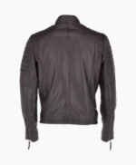 Men's Leather Biker Jacket Brown Phoenix