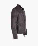 Men's Leather Biker Jacket Brown Phoenix