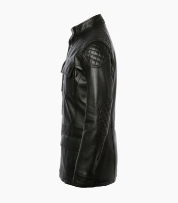 Men's Leather Coat Black Bellingham