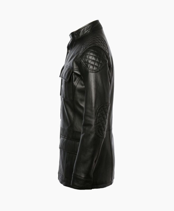 Men's Leather Coat Black Bellingham