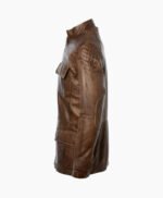 Men's Leather Coat Brown Bellingham