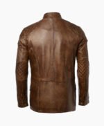 Men's Leather Coat Brown Bellingham