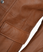 Men's Leather Coat Tan Bellingham