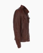 Men's Leather Jacket Brown Austin