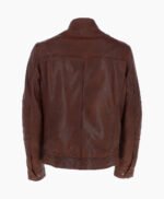 Men's Leather Jacket Brown Austin