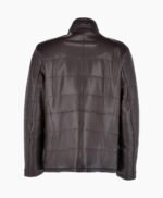 Men's Leather Jacket Dark Brown Houston
