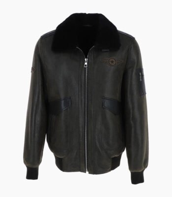Men's Sheepskin Pilot Jacket Antique Air Force