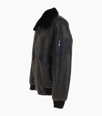 Men's Sheepskin Pilot Jacket Antique Air Force