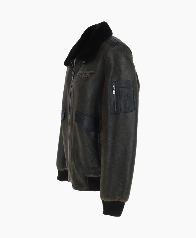 Men's Sheepskin Pilot Jacket Antique Air Force
