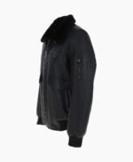 Men's Sheepskin Pilot Jacket Black Air Force