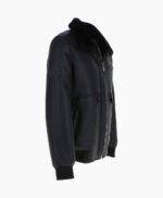 Men's Sheepskin Pilot Jacket Black Air Force