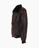 Men's Sheepskin Pilot Jacket Brown Air Force