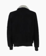 Men's Sheepskin Pilot Jacket Black Cream Air Force