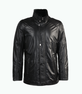 Men's Lambskin and Sheepskin Coat Black Tucson