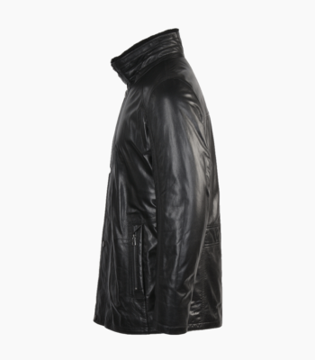 Men's Lambskin and Sheepskin Coat Black Tucson