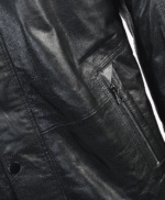 Men's Lambskin and Sheepskin Coat Black Tucson