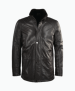 Men's Lambskin and Sheepskin Coat Brown Tucson