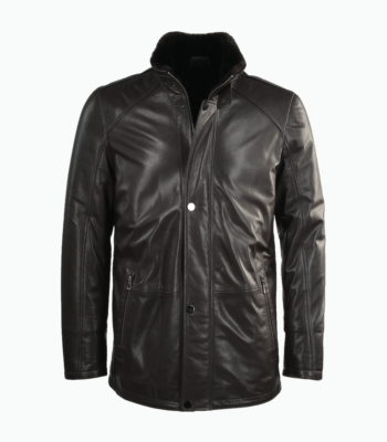 Men's Lambskin and Sheepskin Coat Brown Tucson