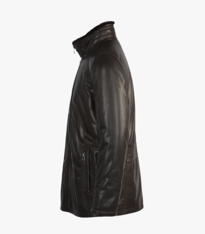 Men's Lambskin and Sheepskin Coat Brown Tucson