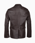 Men's Leather Blazer Brown Boston