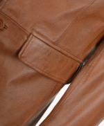 Men's Leather Blazer Tan Boston