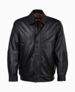 Men's Leather Jacket Black Fresno