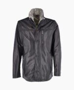 Men's Leather Jacket Black Sacramento