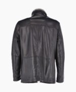 Men's Leather Jacket Black Sacramento