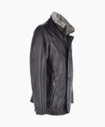 Men's Leather Jacket Black Sacramento