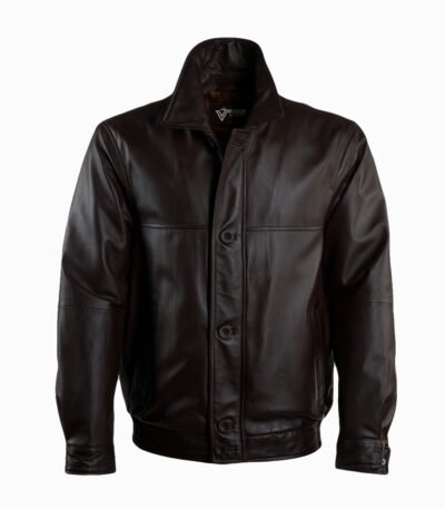 Men's Leather Jacket Brown Fresno