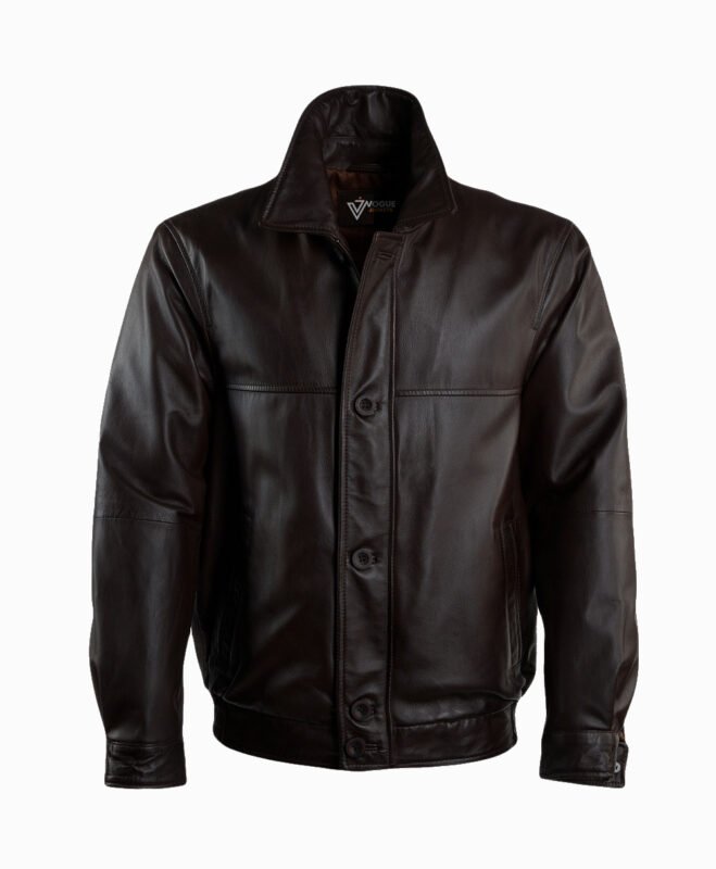 Men's Leather Jacket Brown Fresno