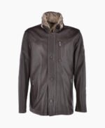 Men's Leather Jacket Brown Sacramento