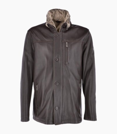 Men's Leather Jacket Brown Sacramento