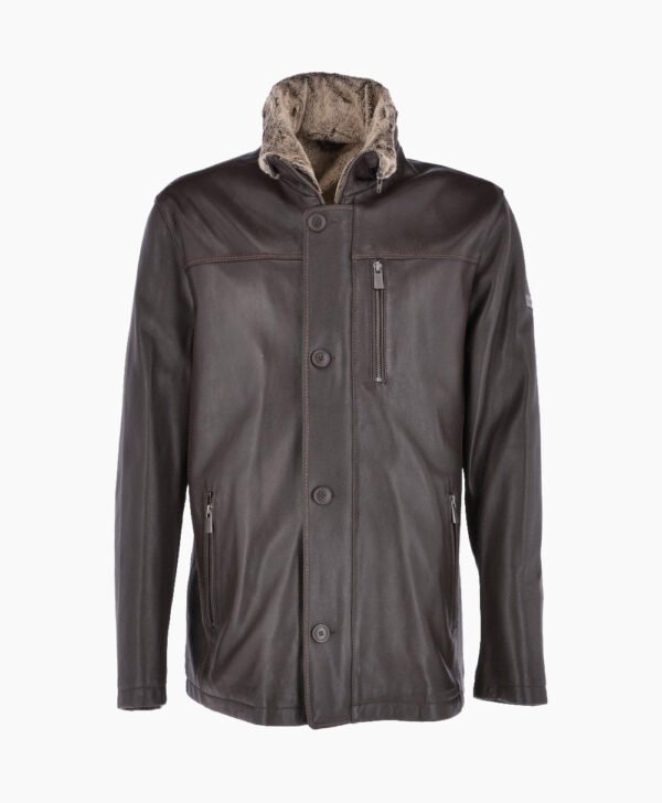 Men's Leather Jacket Brown Sacramento