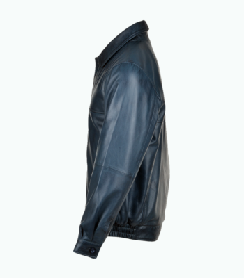 Men's Leather Jacket Navy Fresno