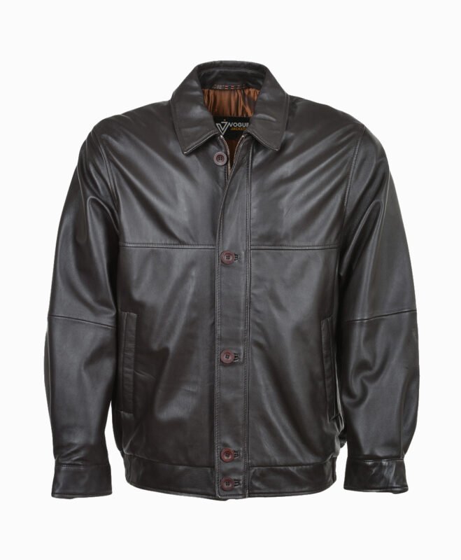 Men's Leather Jacket Oxblood Fresno