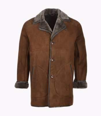 Men's Sheepskin Coat Brown Kansas