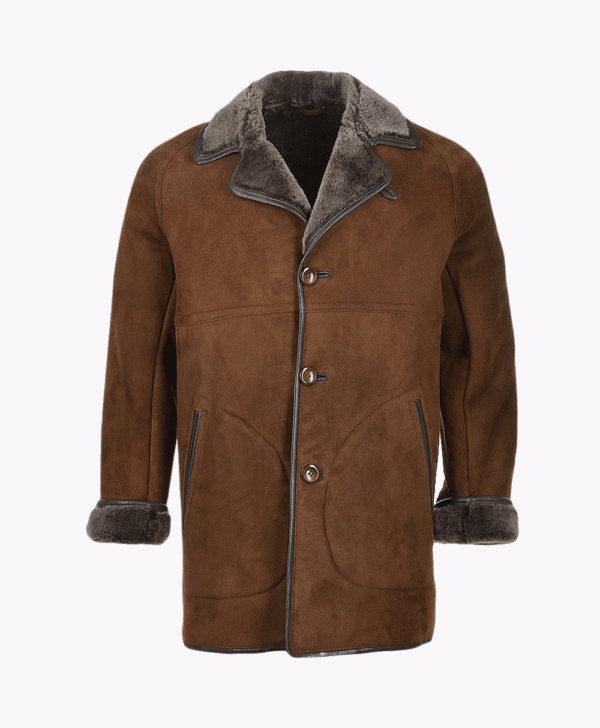Men's Sheepskin Coat Brown Kansas