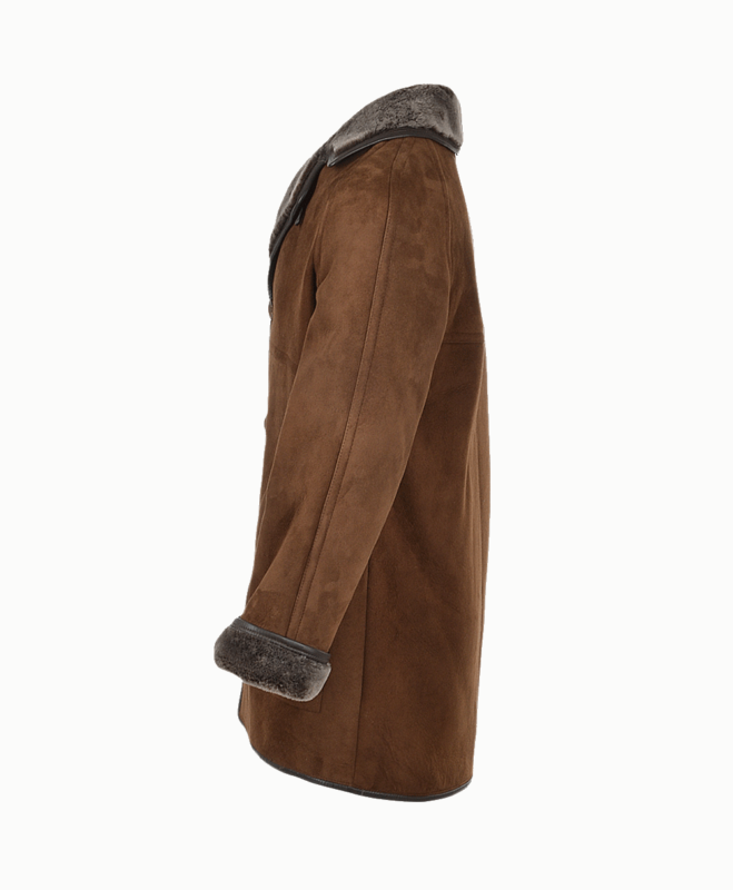 Men's Sheepskin Coat Brown Kansas