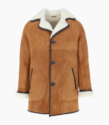 Men's Sheepskin Coat Tan Kansas