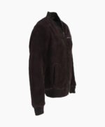 Men's Suede Bomber Jacket Brown Mesa