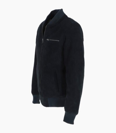 Men's Suede Bomber Jacket Navy Mesa