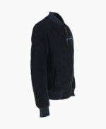 Men's Suede Bomber Jacket Navy Mesa