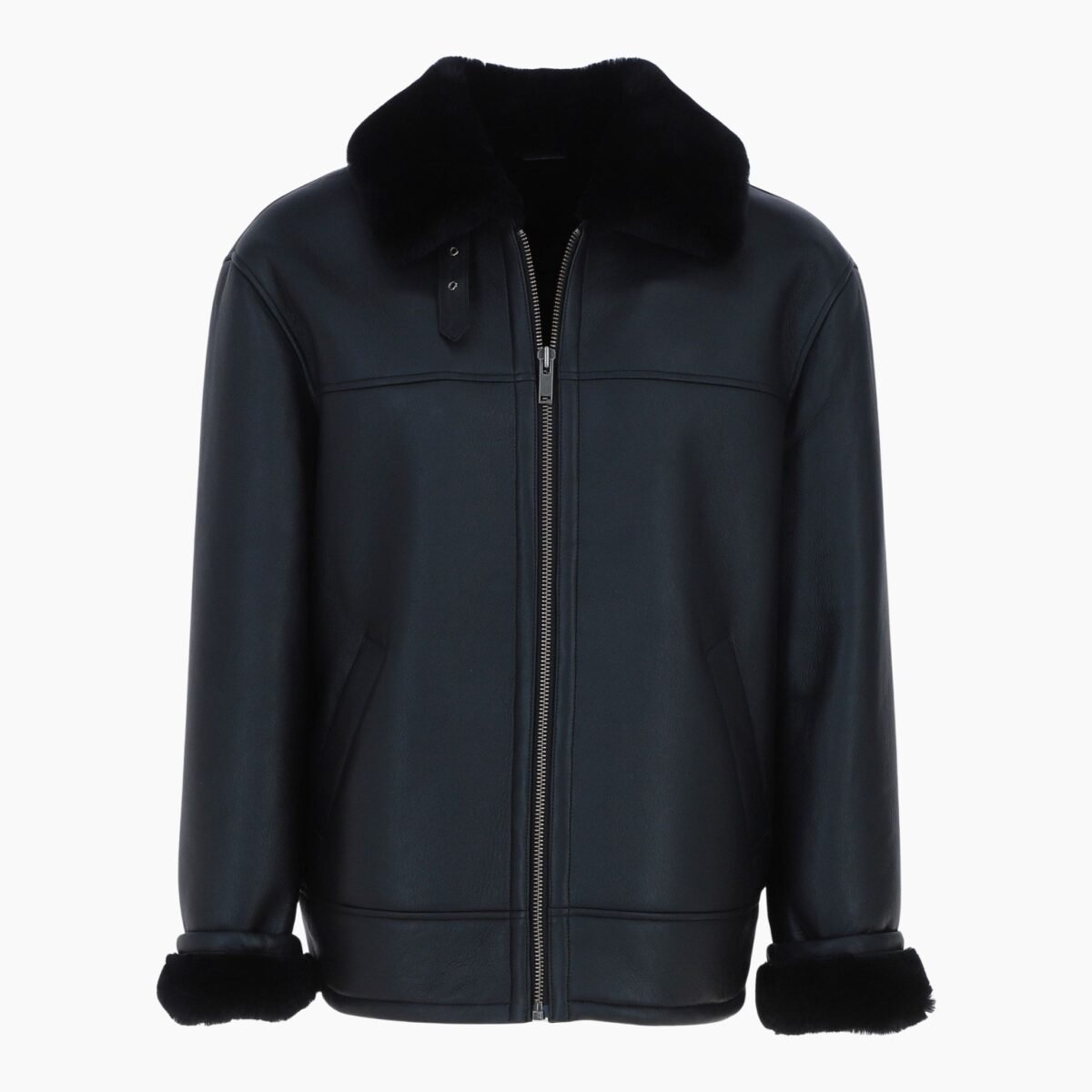 Men's Sheepskin Jacket Black Colorado