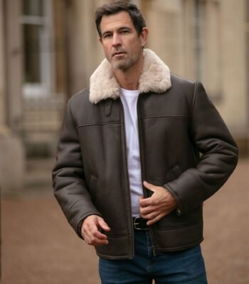 Sheepskin Jacket Brown Colorado
