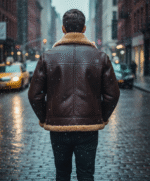 Vogue Jacket Luxury Men’s Sheepskin Jacket Ginger Virginia