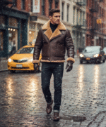Vogue Jacket Luxury Men’s Sheepskin Jacket Ginger Virginia