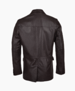 Men's Leather Blazer Brown Galesburg